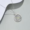 Simple Minimalist Stainless Steel Geometric Pendant Necklace For Women