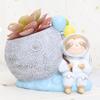 Flowerpot Silicone Mold Sitting Astronaut Shape Concrete Moulds Flowerpots Molds Cements Mould Silicone Material for DIY