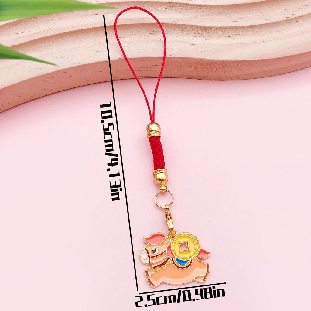 Auspicious Lantern Keychain: New Year Wealth & Peace Blessing, Chinese Style Spring Festival Gift
