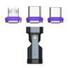 16Pin PD 240W Magnetic USB C Adapter OTG Type C Male to Type C Micro IOS Female Data Converter For Macbook Samsung iPhone Xiaom