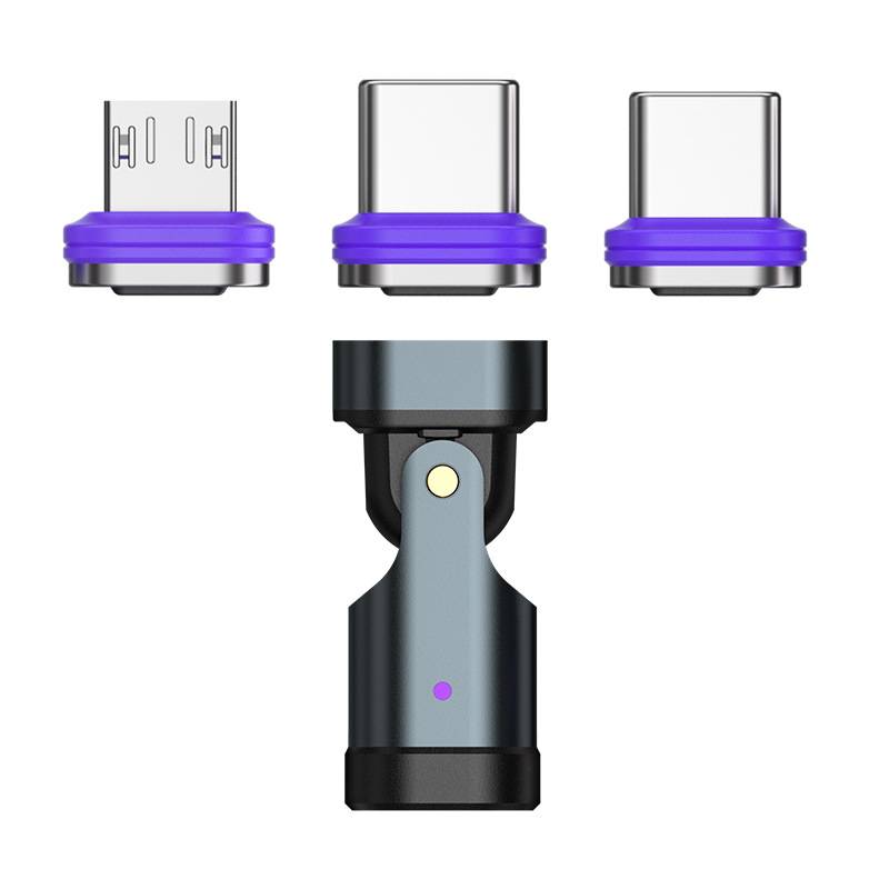16Pin PD 240W Magnetic USB C Adapter OTG Type C Male to Type C Micro IOS Female Data Converter For Macbook Samsung iPhone Xiaom