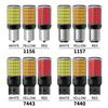 2X 7440 W21W WY21W W21/5W PY21W P21/5W Ba15s BAU15S 3157 T25 Car LED Bulbs Turn Signal Light 150SMD Brake Reverse Parking Lamps