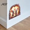 DIY Wanddecoratie voor Huis Muisgat Sticker, 3D Illusie Koppel Muizen Stickers, Verwijderbare Waterdichte Afpel Decoratie Woonkamer en Plak Kunst Slaapkamer