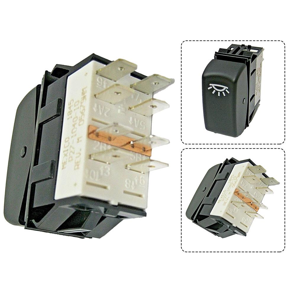 1pc Dome Lamp Rocker Switch For Kenworth P27-1040-10 Plastic Black Car Interior Reading Light Switch 577.56925 Car Accessories