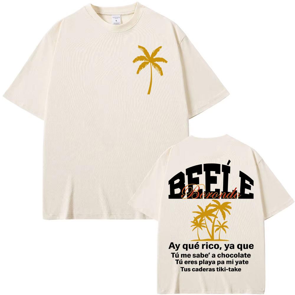 

2025-26 Summer Hot Sale Men s Beele Borondo Album Letter Print T-Shirt High Street Fashion Summer Cotton Extra Large T-Shirt 4XL