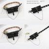 Punk Style Belt For Women With Pu Material And Adjustable Pin Buckle For Fashionable Streetwear