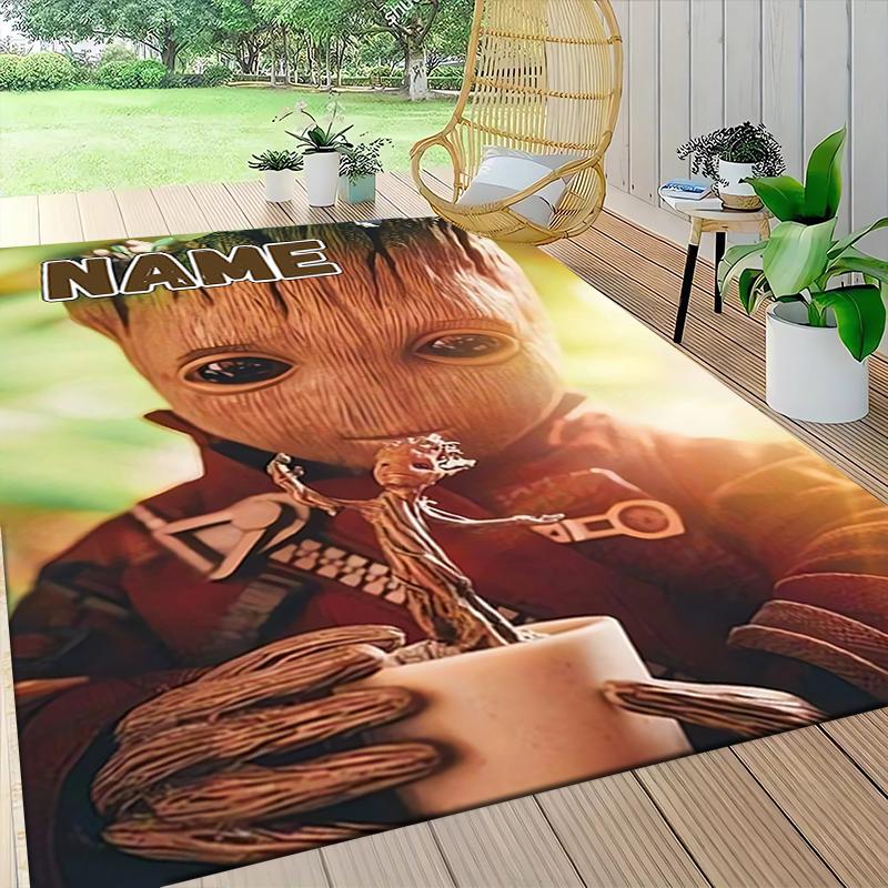 Custom Name Despicable Minions Party Carpet Rug Customizable Soft Washable Anti-Slip Home Living Room Sofa Mats Personalized Rug. 09091