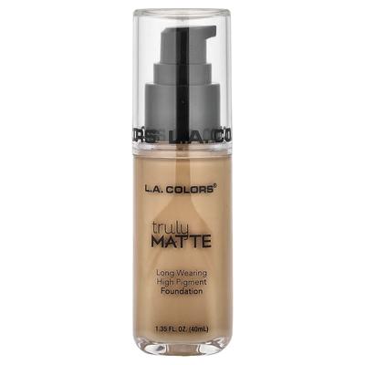 LA. Colors Truly Matte Foundation, CLM358 Miele Caldo, 40ml (1,35 once fluide)