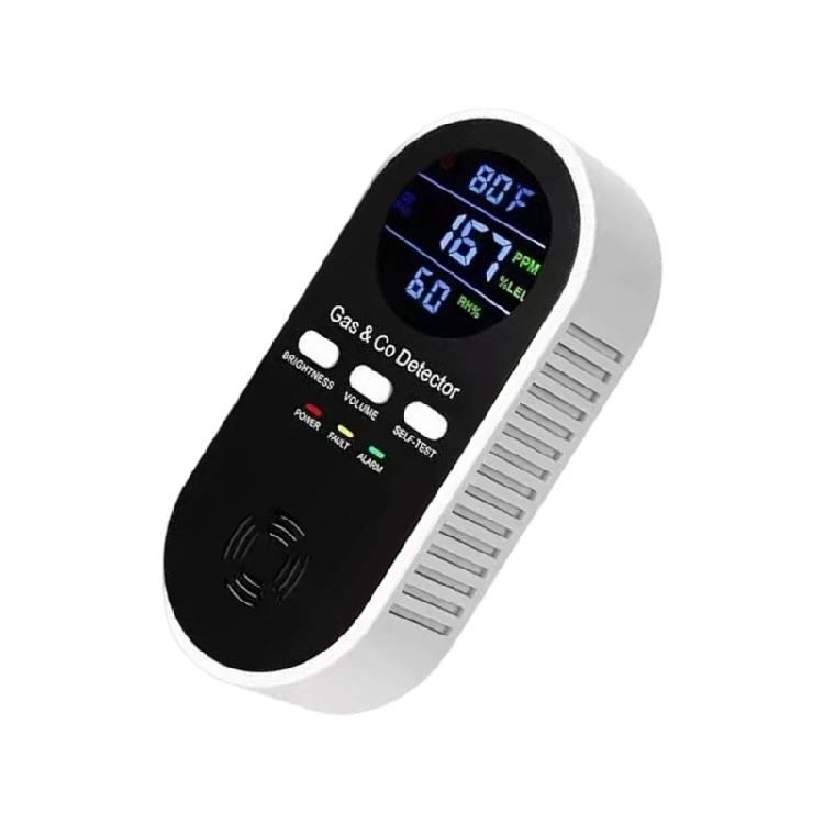 Home Gas Detectors and Carbon Monoxide Leak Monitor Alarm with Display, Sound Alerts, Selves-Test for Indoor Monitoring