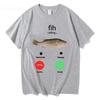 Fih Chiamata Ricordami Messaggio Rifiuta Accetta Chiamata Telefonica T-shirt Pesce Divertente Abbigliamento Pescatore T-shirt Uomo Donna Cotone Tee