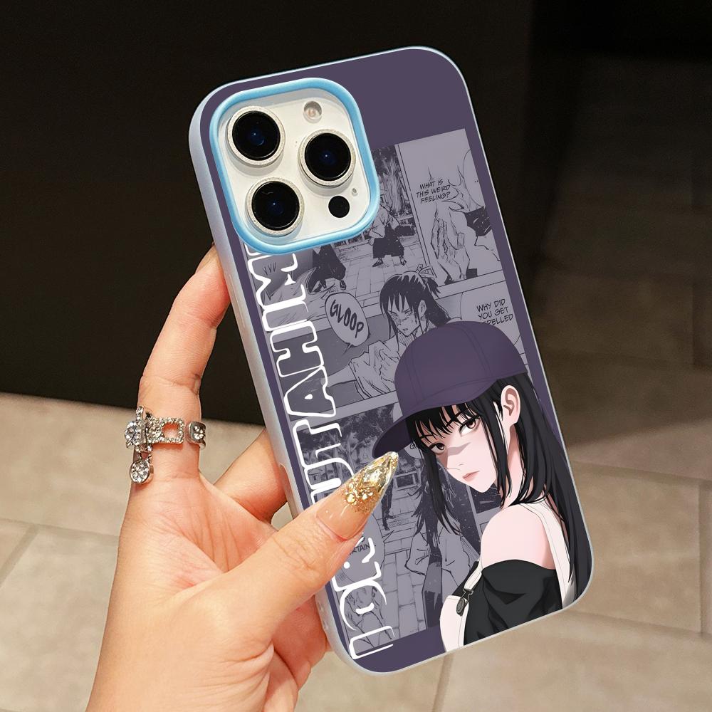 

JJK Utahime Iori Jelly Double layer Light Blue Mobile Phone Case for iPhone 17 16 15 14 13 12 11 Air Pro Max Plus Protective iPhone17 Pro