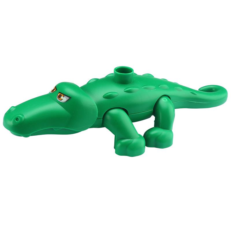 Große Bausteine Tiere Zubehör Bauernhof Zoo Kamel Känguru Katze Löwe Koala Flamingo Lernspielzeug Für Kinder Geschenke