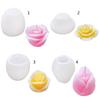 3D Rose Silicone Candle Mold Chocolate Flower Epoxy Resin Mould for DIY Soap Candle Making Handmade Craft Gypsum Decors