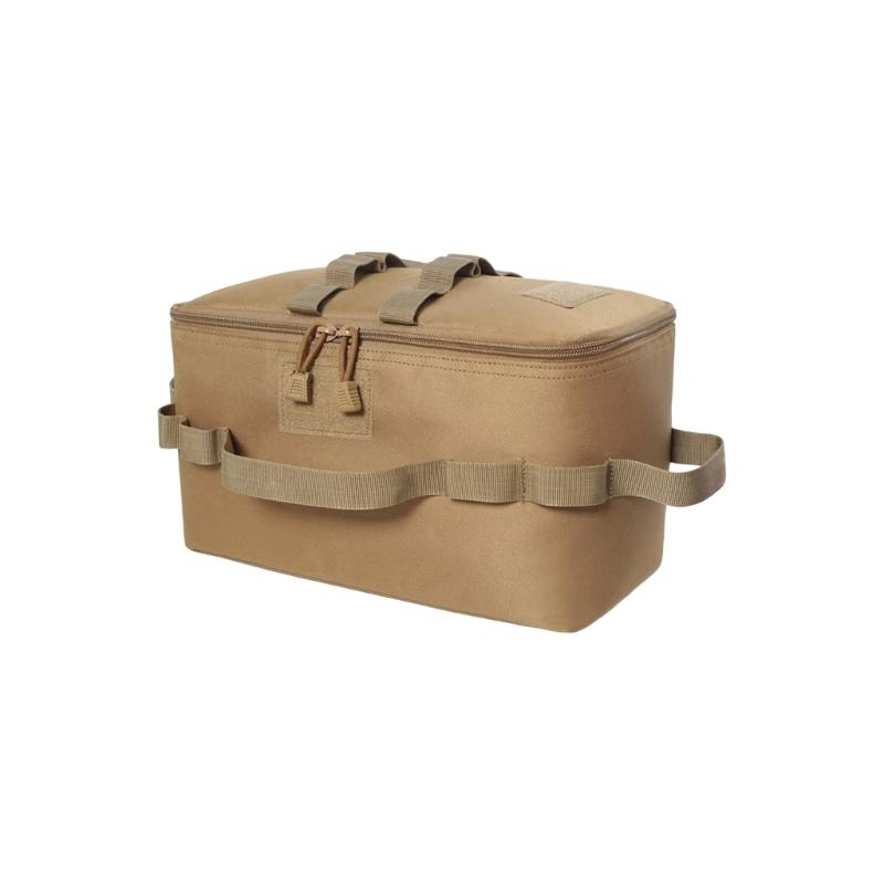 Portable Outdoor Organizer Bag with Compartments and Foldable Feature for Efficient Camping Equipment Management Picnics