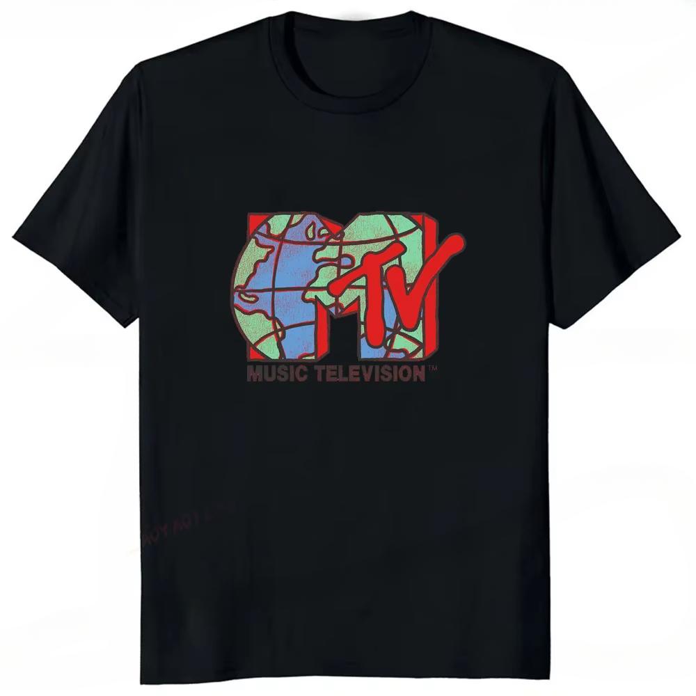 Tricou Retro Bărbați Femei Vintage Rock Hip Hop Tv Vară Mtv Music Television Grafic Top Streetwear Supradimensionat Larg Casual