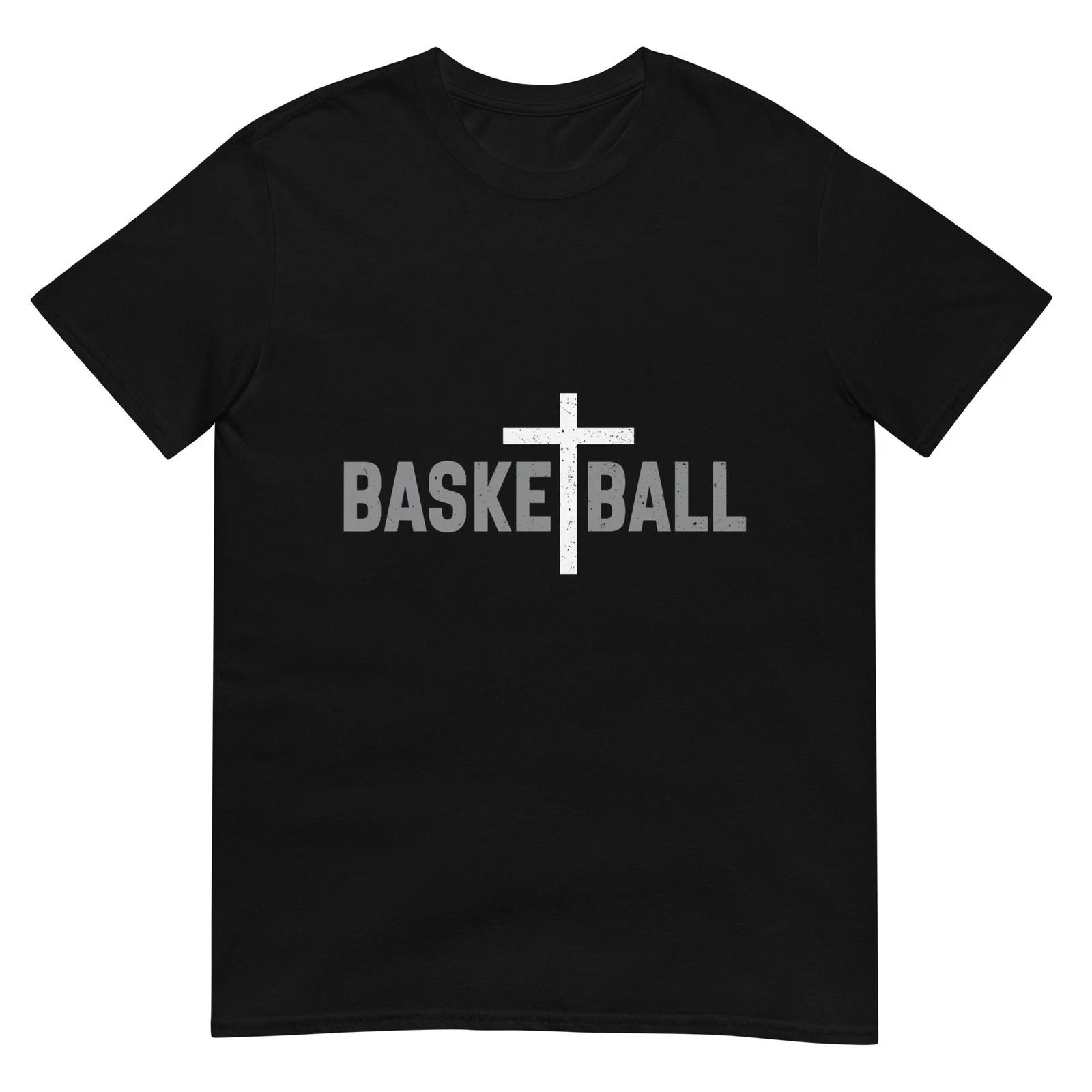 Christian Basketball Cross Men Boys Graphic T-Shirt S