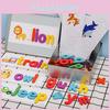 Alphabet Word Magnetic Puzzle For Kids Learning Wooden Educational Gift Toy