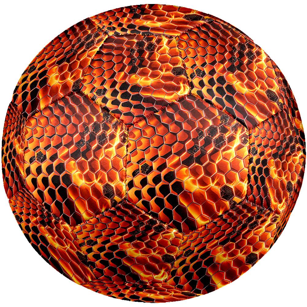 1 Stück Wabenfeuer Größe 5 Fußball Professioneller Spiel-Trainingsfußball Indoor & Outdoor Sportball Leicht Langlebig c6517