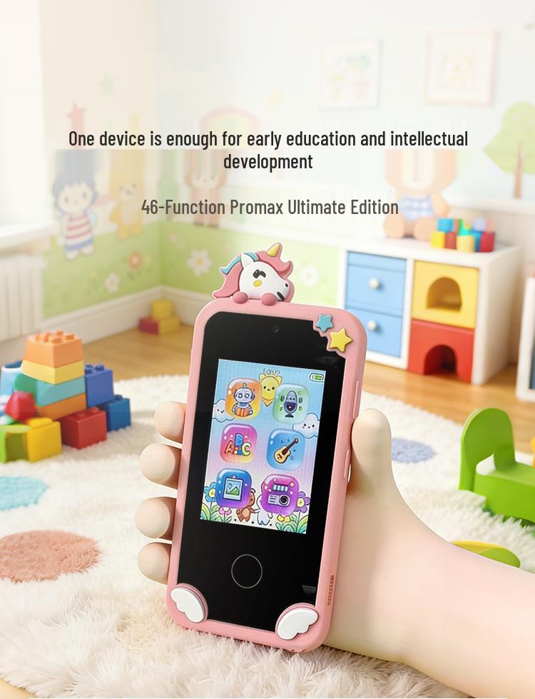 Cross-Border Kids' Smart Toy Phone: HD Dual Camera, Touchscreen, Simulation Features, Perfect Baby Gift