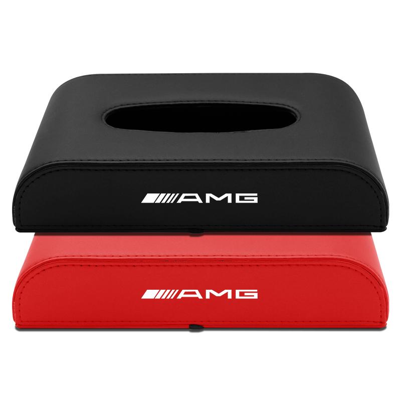 1pcs Car Tissue Box Holder Armrest Box Storage Case For Mercedes-Benz AMG C500 C200 C300 A B C E GLA CLA GLK GL ML GLE W204 W205 W203 W211 W212 W213