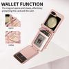 Z FLIP5 Small Diamond Color Matching Crossbody Phone Case with Card Holder.