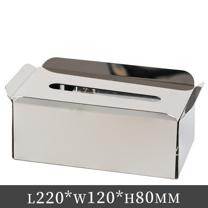 Stainless Steel Art Storage Tissue Box Ornaments Nordic Creative Desktop Stainless Steel Paper Box Decorations Home Decoration