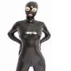 Sexy Damen Reißverschluss Offener Schritt Body Latex Glänzend Catsuit Elastisch Sexy Eng Faux Leder Bandage Bodycon Jumpsuit Cosplay F120
