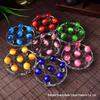 Five-Color Cat's Eye Crystal Ball Set: Handmade Seven Star Array Home Decor & Gift