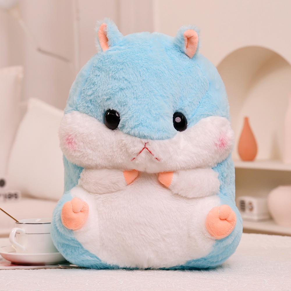 40cm Kawaii Hamster Plush Doll Hand Warmer Blanket 3-in-1 Melon Seed Hamster Plush Doll Blanket Doll 2-in-1And Hamster Backpack designed for