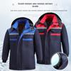 Men's Thick Winter Work Jacket - Wear-Resistant, Anti-Scald, Cotton with Plus Velvet Lining