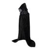 Middeleeuwse Kapmantel Kostuum Volwassenen Halloween Cosplay Heks Tovenaar Reapers Lange Mantel Unisex