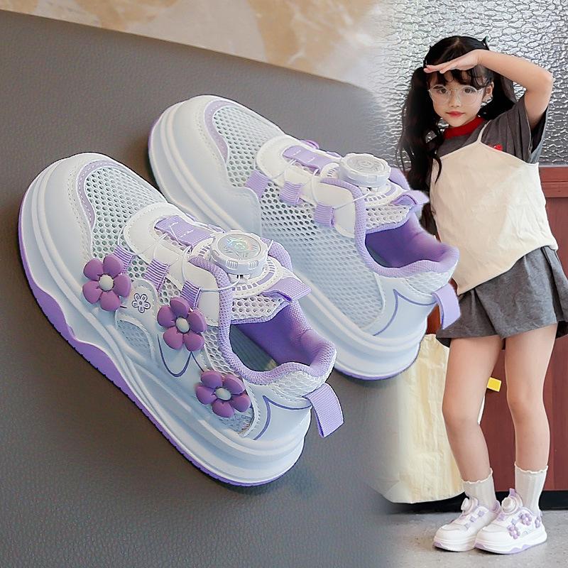 Girls Spring Casual Sneakers Kids Canvas Shoes White Versatile Princess