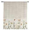 Zasłony Vintage Flowers Sheer do dekoracji sypialni i salonu Zasłony okienne do kuchni Tiulowe zasłony z organzy