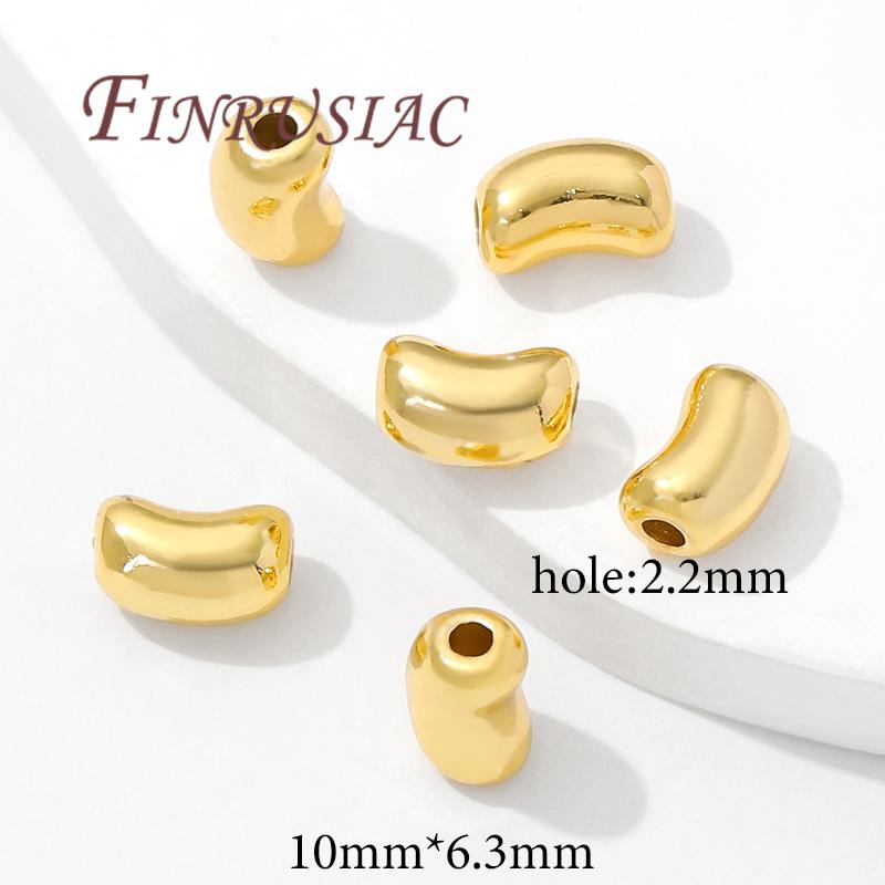 Baroque Beads 18K Gold Plated Spacer Beads,Bracelets Beads Accessories,Separators For Beads,DIY Pearl Necklace Jewelry Making