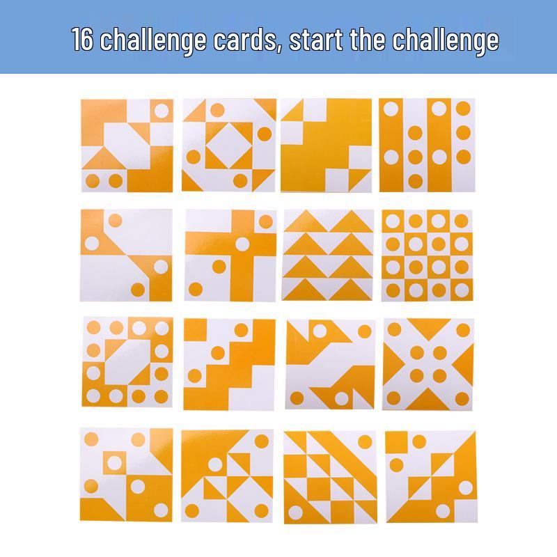 Square Building Blocks Puzzle: Parent-Child Interaction and Thinking Game