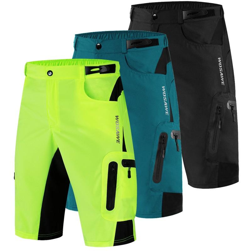 Men Women Cycling Shorts With Gel Pad Breathable Quick Dry Mountain Bike Trail Running Hiking Outdoor Sports