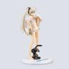 Anime  Pvc Action Figure Cute White Hair Girl Bikini Doll Collectible Model 19cm Toy Computer Ornament Box Packaging