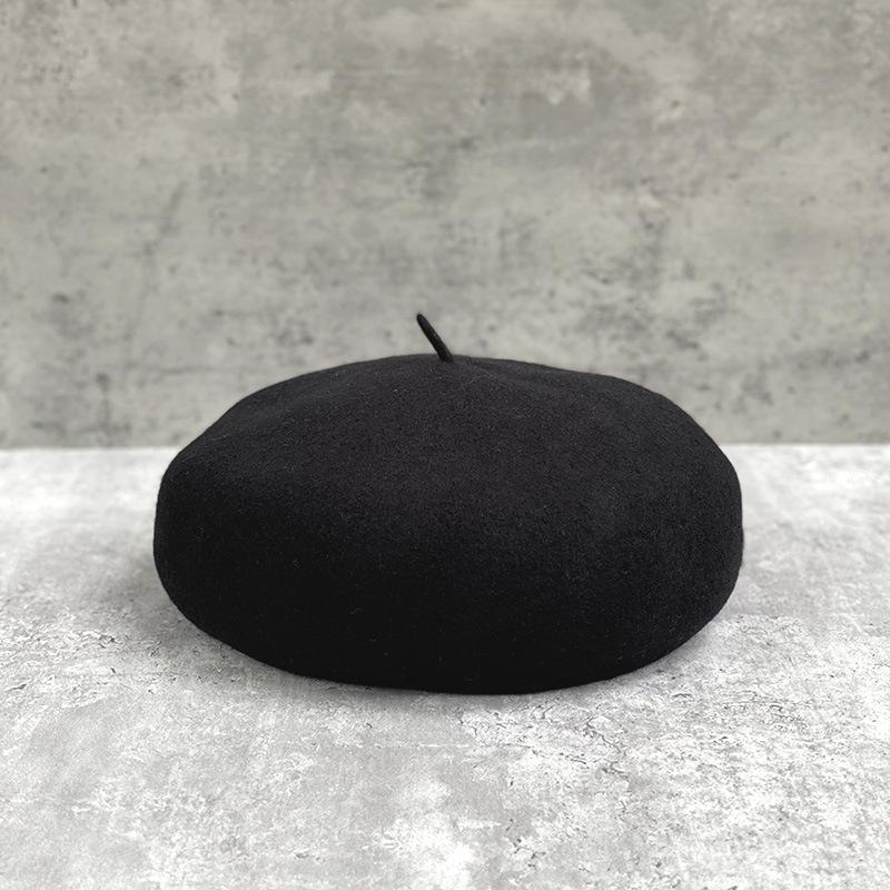 Australische Haar-Baskenmütze Kinder-Malermütze Aufgewertetes gestreiftes Schweißband Zarte dreidimensionale Pilzmütze Wollknospenmütze