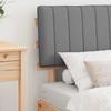 Bed Frame with Upholstered Headboard Light Grey 75 x 190 cm