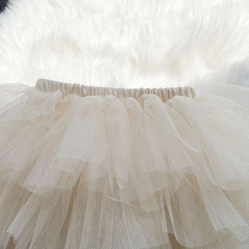 Falda Tutú de 6 Capas para Niñas para Cumpleaños Princesa Mini Fiesta Tul