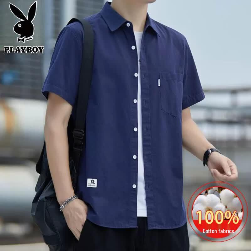PLAYBOY Men s 100% Cotton Short-Sleeve Top 3XL