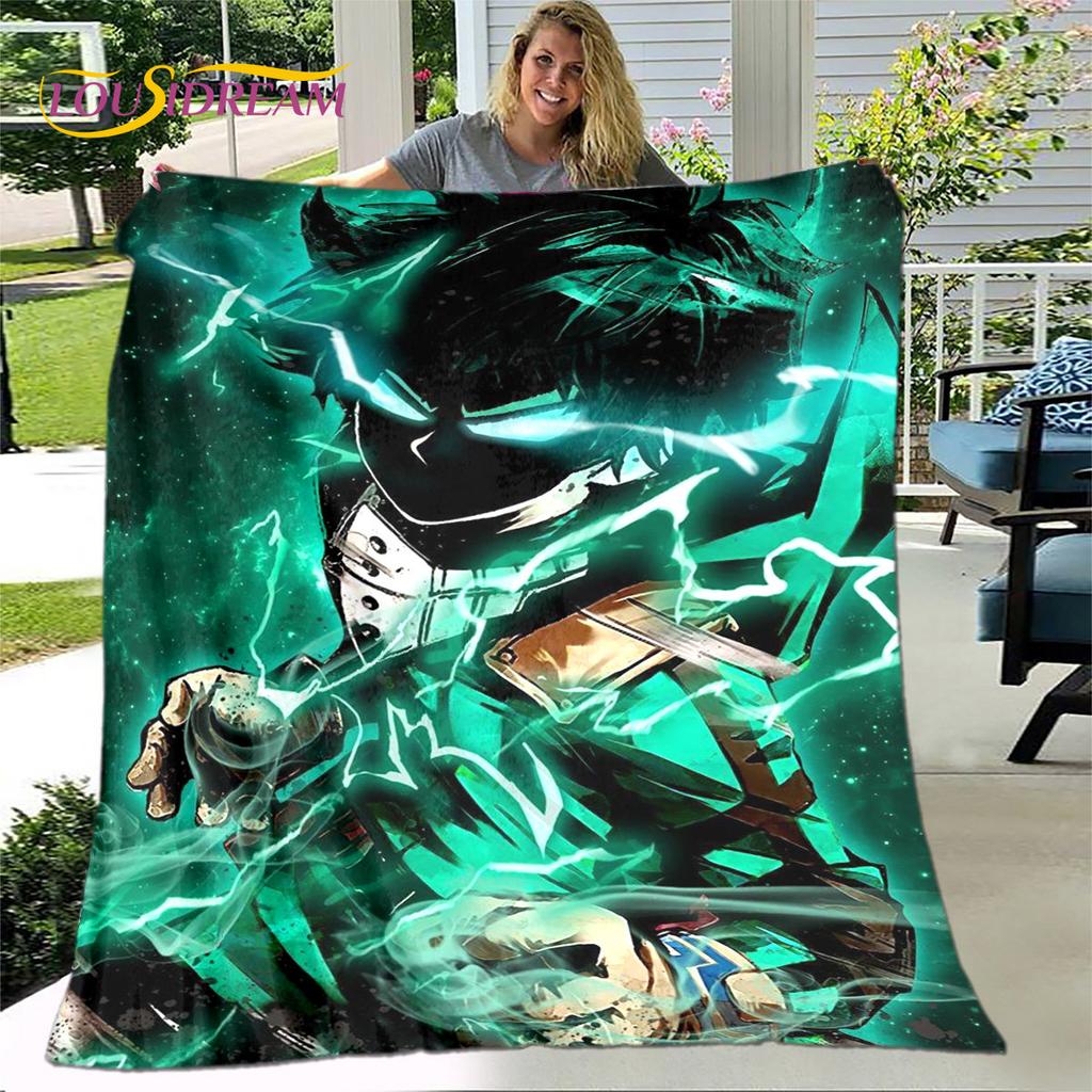 My Hero Academia Anime Cartoon Soft Plush Blanket,Flannel Blanket Throw Blanket for Living Room Bedroom Bed Sofa Picnic Cover