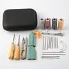 Hand-Stitched Leather Goods DIY Sewing Kit: 33-Piece Set for Making Leather Items