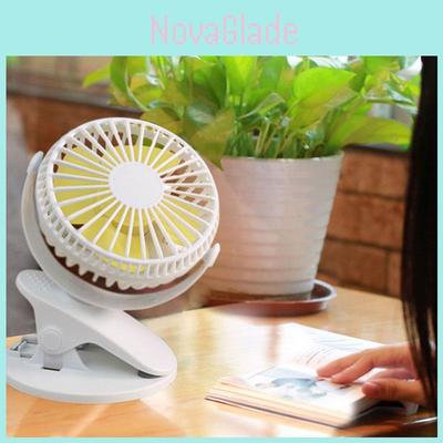 Small Yet Powerful Personal Portable Desk Fan With 3-speed Settings And Usb Rechargeable Battery