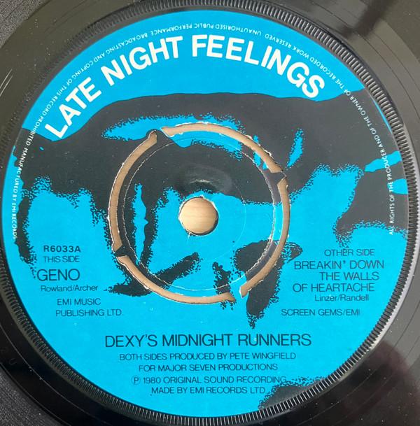 

7inch Record DEXYS MIDNIGHT RUNNERS Geno R6033 Late Night Feel 1980 UK Rock Used
