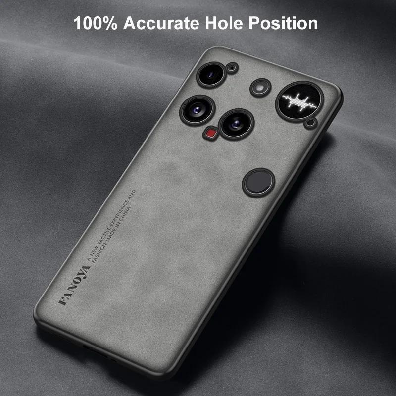 For Nothing Phone 3A Pro Luxury PU Leather Phone Case For Nothing Phone3 5G Back Cover Matte Silicone Shockproof Full Protection