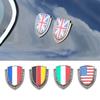 Autocollant de Voiture Métallique 3D Italie France Allemagne Angleterre Amérique Drapeau Emblème Badge Décalcomanies