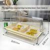 Commercial Imitation Rattan Food Display Basket with Lid