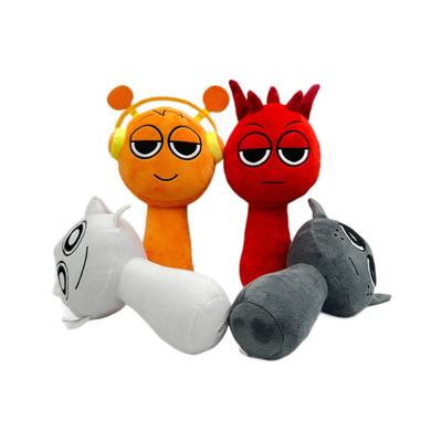 Plyšové hračky Sprunki Plyšové hračky Sprunki Incredibox Plyšová bábika Speváci Oren Wenda Hra Kreslený plnený vankúš Deti Narodeninové vianočné darčeky