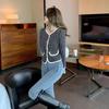 2024 Spring Women's Houndstooth Chic Single-Breasted Long-Sleeve Cardigan Jacket